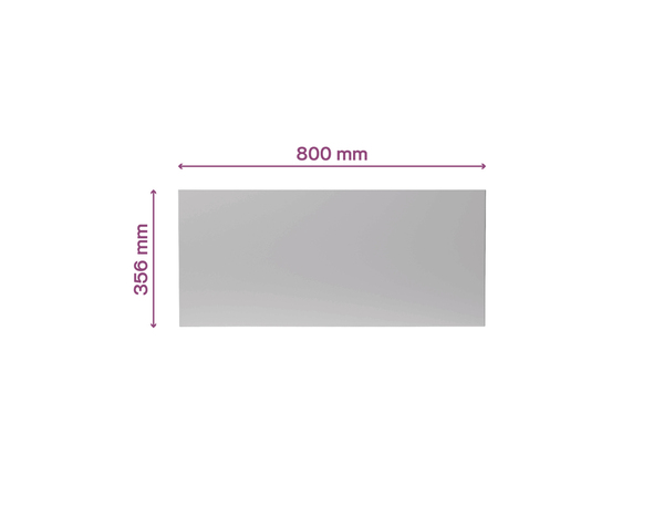 Façade 1 casserolier ou sur-hotte 80cm Adèle gris mat - L. 79.7 x H. 35.6cm - Cooke and Lewis - Brico Dépôt