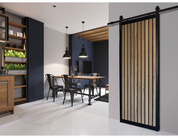 Porte coulissante PNX TSX réversible avec rail - 204 x 83 cm - Brico Dépôt