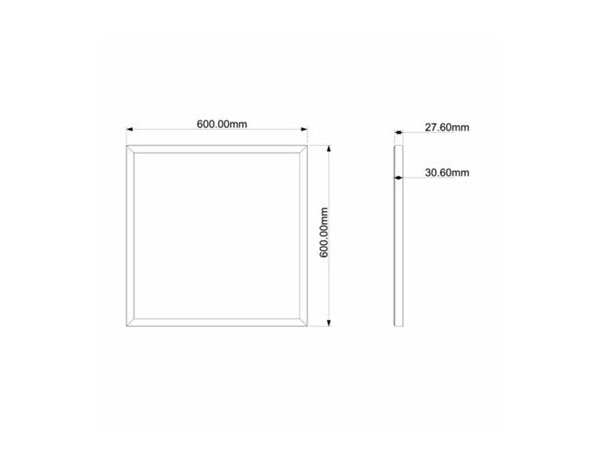 Panneau led intégrée 3600 lm 60x60cm blanc "Belaire" - Cooke and Lewis - Brico Dépôt