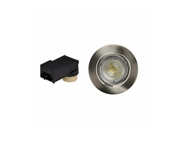 Spot encastrable GU10 dimmable nickel "Livinas" - Cooke and Lewis - Brico Dépôt