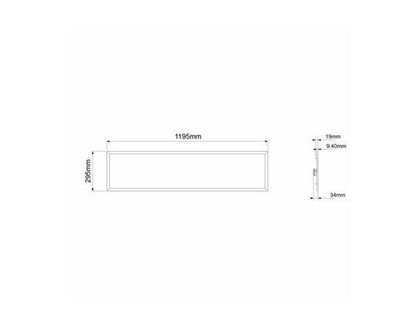 Panneau led intégrée 3600 lm 30x120cm blanc "Belaire" - Cooke and Lewis - Brico Dépôt