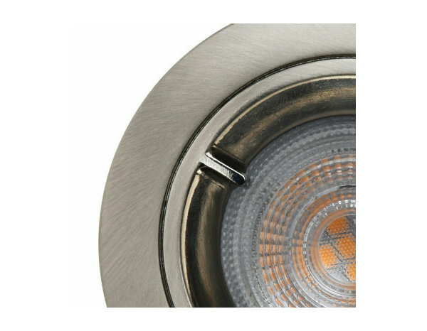 3 spots encastrables GU10 argent effet nickel "Ladislas" - Cooke and Lewis - Brico Dépôt