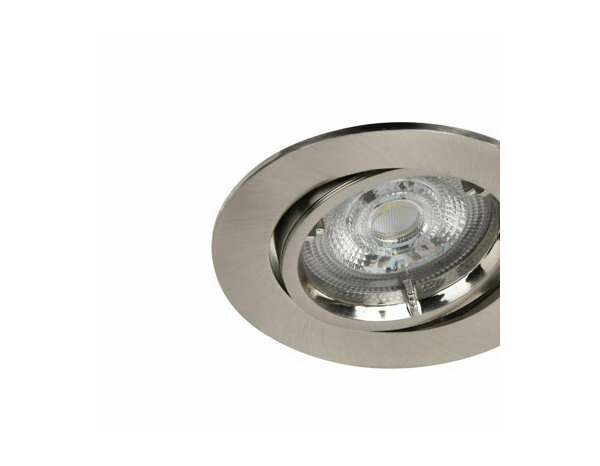 Spot encastrable GU10 dimmable nickel "Livinas" - Cooke and Lewis - Brico Dépôt
