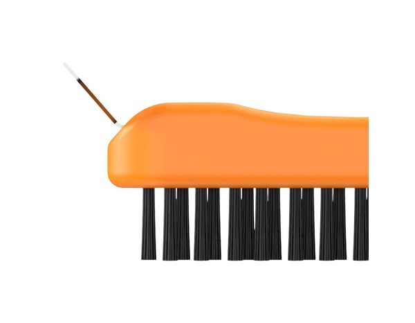 Lot 1 brosse métallique avec grattoir et 1 à 2 mains. Poils acier carbone - MAGNUSSON - Brico Dépôt