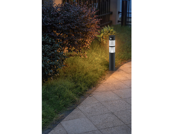 Borne solaire Led noir 4000K 100lm - Brico Dépôt