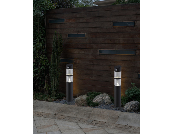 Borne solaire Led noir 4000K 100lm - Brico Dépôt