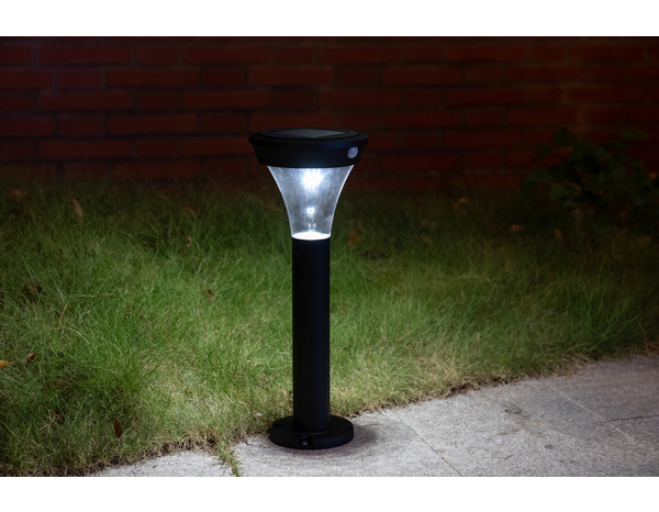 Borne solaire à détection 5000K 180Lm Markook - Brico Dépôt
