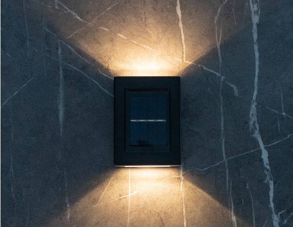 Applique solaire Led noir 3000K Brith - Brico Dépôt