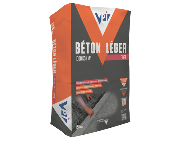Béton léger gris 19,5 kg - VPI - Brico Dépôt