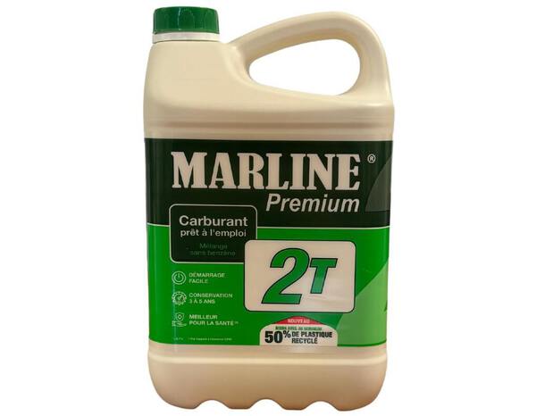 Carburant, mélange alkilat pour moteurs 2 temps - 5 L - Marline - Brico Dépôt