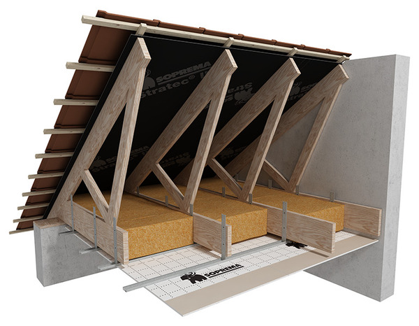 Lot 4 panneaux semi-rigides de fibres de bois L. 1,22 x l. 0,575 m Ép. 100 mm - Soprema - Brico Dépôt