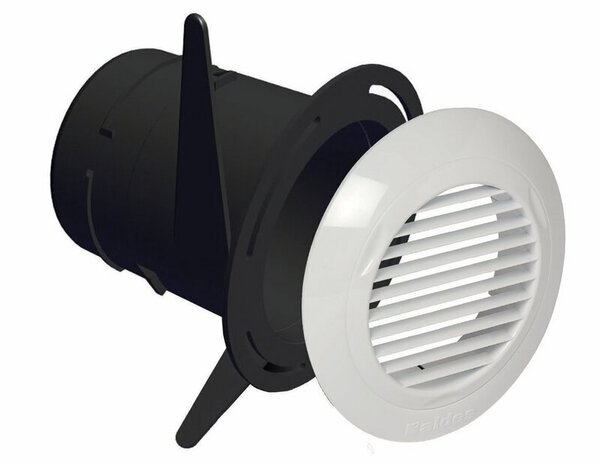 Kit manchette trident + bouche d'extraction blanc diam. 80 mm - Aldes - Brico Dépôt