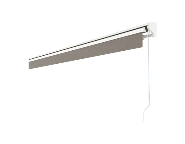 Store banne manivelle avec semi cassette 4 x 3 m Taupe - Marque BLOOMA - Brico Dépôt