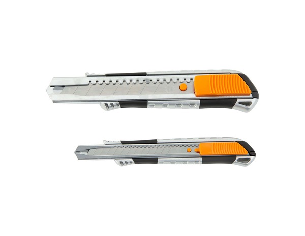 Lot de 2 cutters avec lames acier de 9 et 18 mm - MAGNUSSON - Brico Dépôt