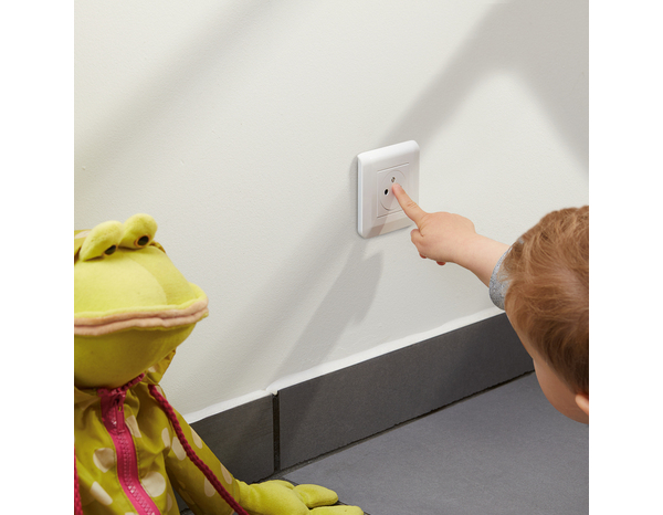 Lot de 10 prises 2 pôles + Terre affleurante blanc "Mosaic"- Spécial chantier - Legrand - Brico Dépôt