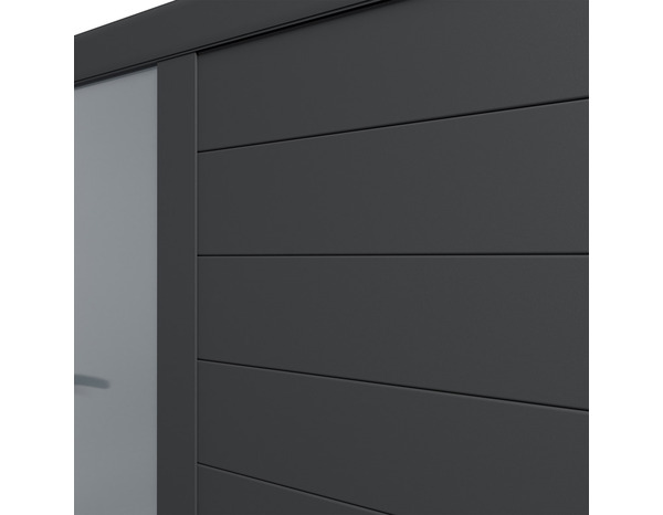 Portillon aluminium gris anthracite "Olinda" - L. 1 x H. 1,66 m - Brico Dépôt