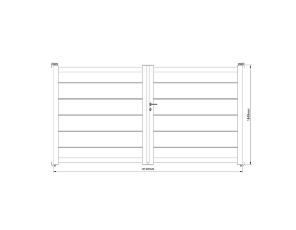 Portail aluminium battant gris anthracite "Amarante" - L. 3,50 x H. 1,80 m - Brico Dépôt