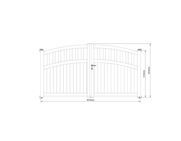 Portail aluminium battant gris anthracite "Lugo" - L. 3 x H. 1,60 m - Brico Dépôt