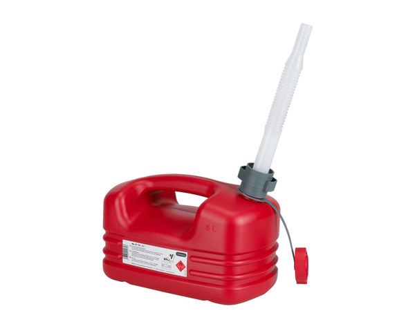 Jerrycan en polyéthylène haute densité rouge - 5 L - Brico Dépôt