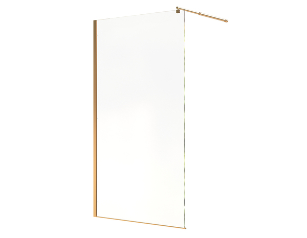 Paroi de douche Walk-in "Gressan" dorée - 120 cm - Brico Dépôt