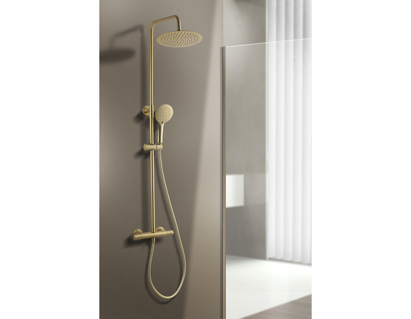 Colonne thermostatique dorée "Oyace" - Brico Dépôt