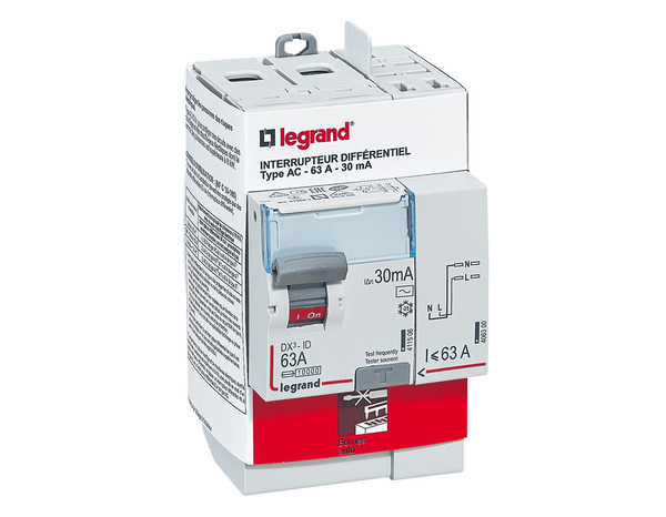 Interrupteur différentiel 63A type AC - Legrand - Brico Dépôt
