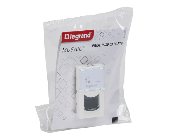 Prise RJ45 catégorie 6 "Mosaic" - Legrand - Brico Dépôt