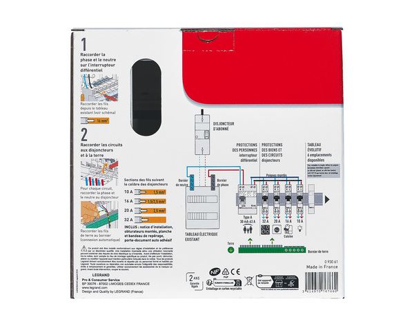 Tableau monté câblé extension cuisine 1 rangée 13 modules - Legrand - Brico Dépôt