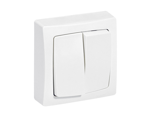 Double va-et-vient coloris blanc IP2X - Legrand - Brico Dépôt