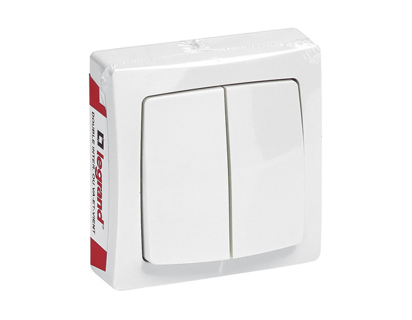Double va-et-vient coloris blanc IP2X - Legrand - Brico Dépôt