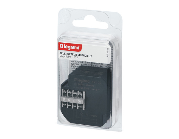 Télérupteur unipolaire silencieux 230V~ - 10A - à encastrer - Legrand - Brico Dépôt