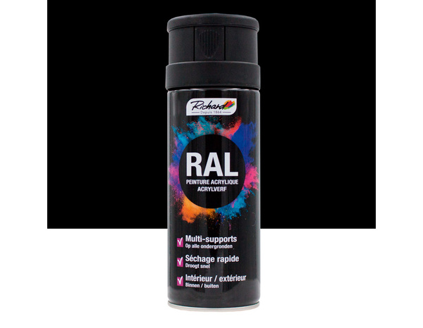 Aerosol 400 ml RAL7016 Noir Satin - Richard - Brico Dépôt