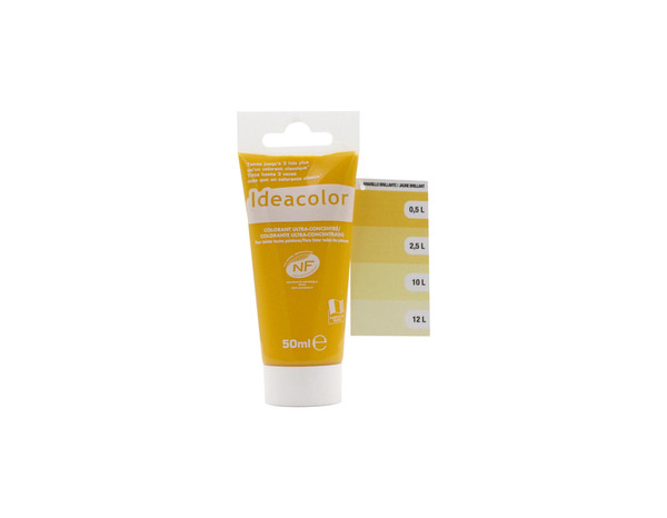 Colorant concentré jaune pour colorer tous types de peintures 50 ml - Ideacolor - Brico Dépôt