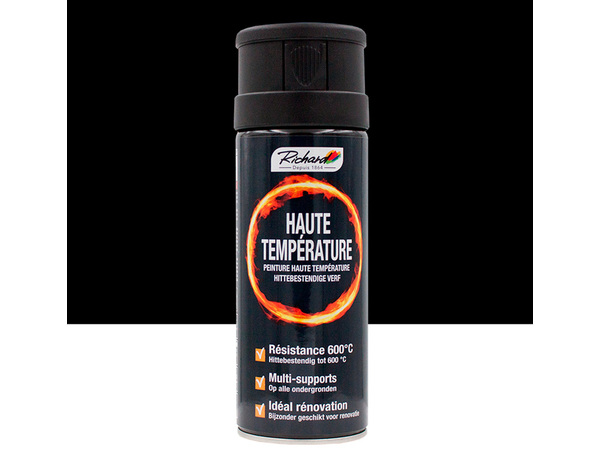 Aerosol 400 ml Haute température Noir - Richard - Brico Dépôt