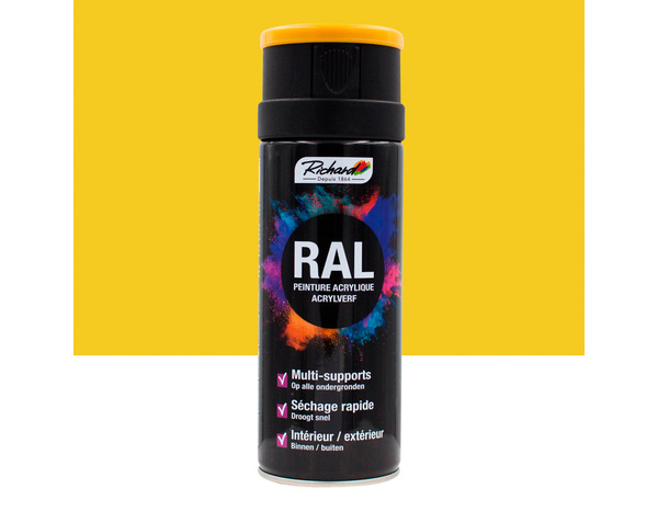 Aerosol multi-supports 400 ml Ral 1003 jaune - Richard - Brico Dépôt