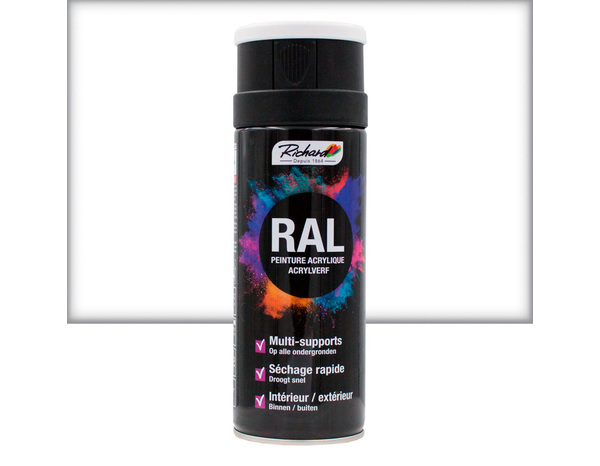 Aerosol 400 ml RAL9010 Blanc mat - Richard - Brico Dépôt