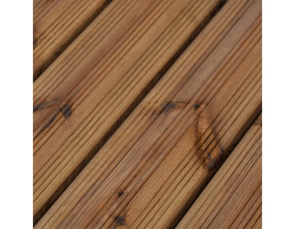 Lame de terrasse "Lemhi" pin brun L. 2,4 m x l. 14,4 x EP. 2,7 cm - Marque BLOOMA - Brico Dépôt