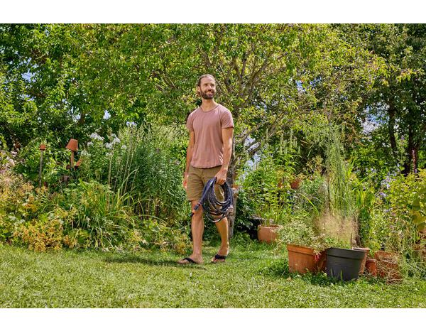 Tuyau textile à clipser 13 mm - 25 mètres - Gardena - Brico Dépôt