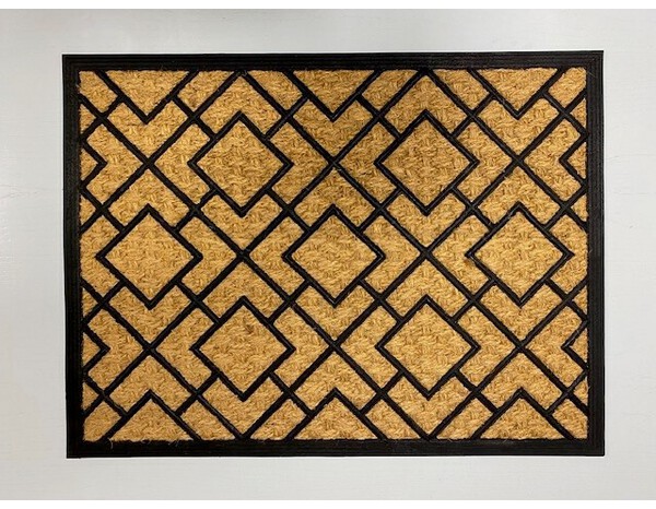 Tapis intérieur ou extérieur abrité "Panama coco" beige - 60x80 cm  - Brico Dépôt