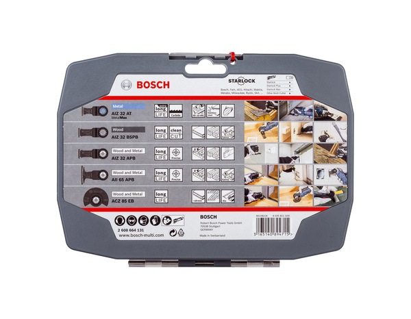 Coffret 5 accessoires Starlock Best of cutting - Bosch - Brico Dépôt