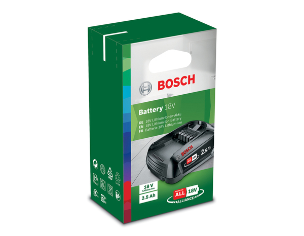 Batterie 18 V Lithium-ion (Li-ion) - 2,5 Ah - Bosch - Brico Dépôt