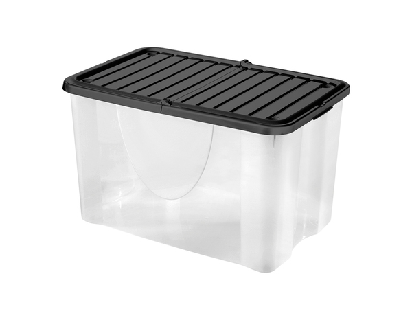 Boîte de rangement avec couvercle 58L - Brico Dépôt