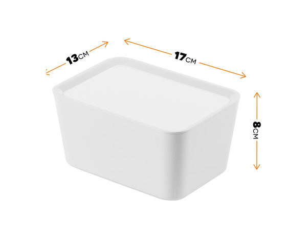 Boîte blanche avec couvercle 1,4 L - Brico Dépôt
