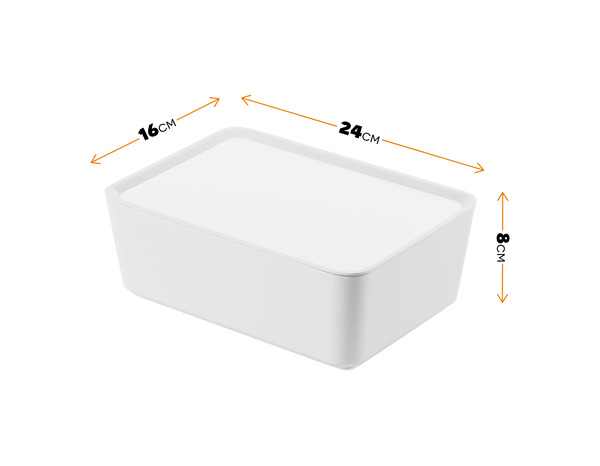 Boîte blanche avec couvercle 2,8 L - Brico Dépôt
