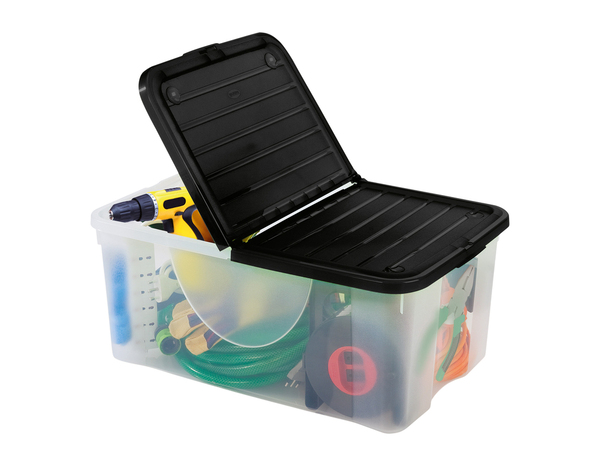 Boîte de rangement avec couvercle 41L - Brico Dépôt