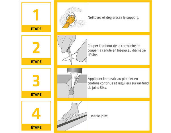 Mastic silicone Sikaseal menuiserie neutre universel anthracite - 300 ml - Sika - Brico Dépôt