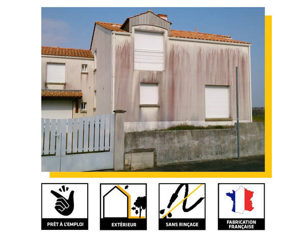 Traitement anti-trace rouge façade Sika Stop red - bidon 5 L - Sika - Brico Dépôt