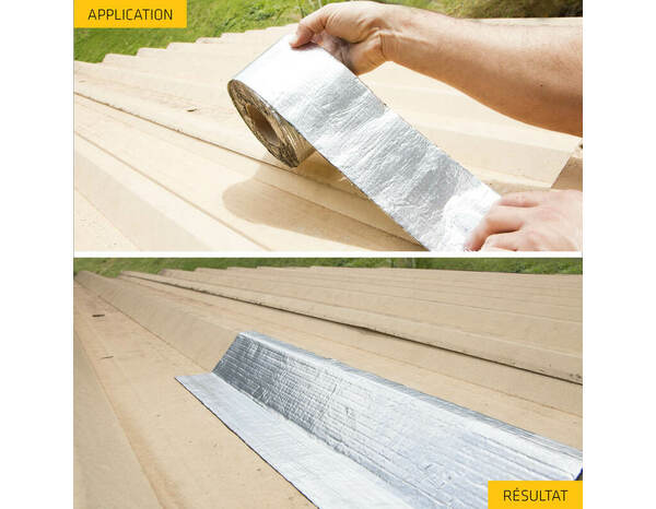 Bande d'étanchéité grise tous supports 3 m x 100 mm - Sika - Brico Dépôt