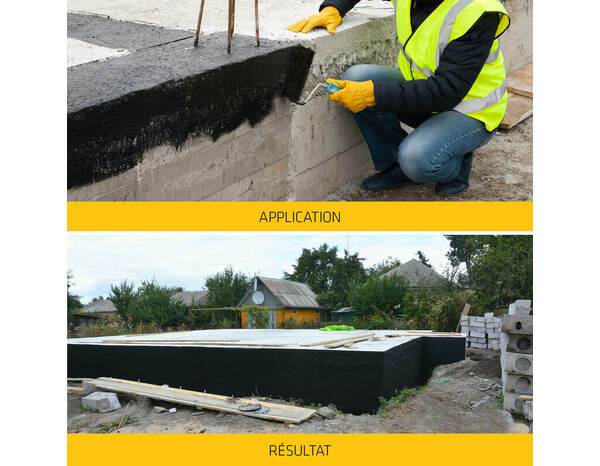 Vernis d'imperméabilisation pour les fondations, seau de 25 L - Sika - Brico Dépôt