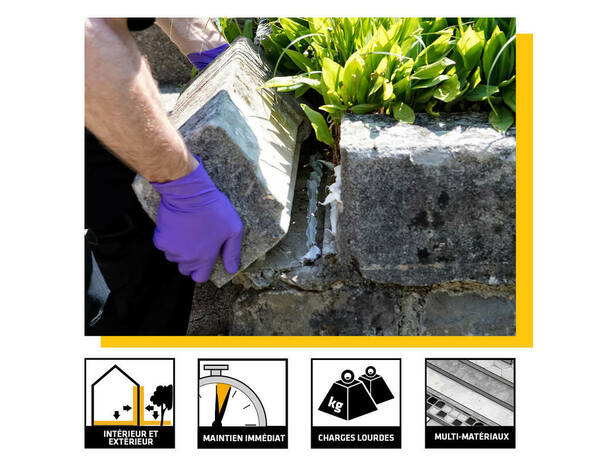 Colle extrême pour la construction "Sikaflex-148" - 400 g - Sika - Brico Dépôt